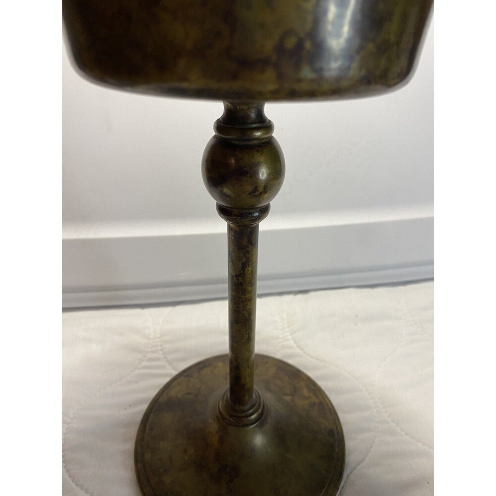 2 Maitland Smith Heavy Brass Candle Holders 11-11.5”Handmade In The Philippines - Picture 16 of 16